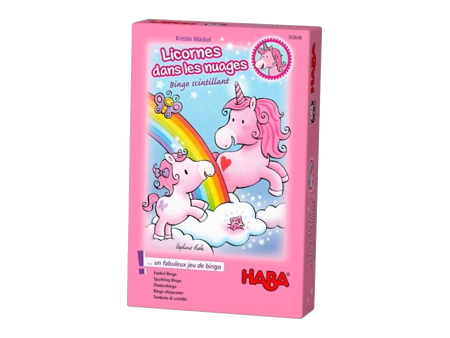 Licornes dans les nuages - Bingo scintillant